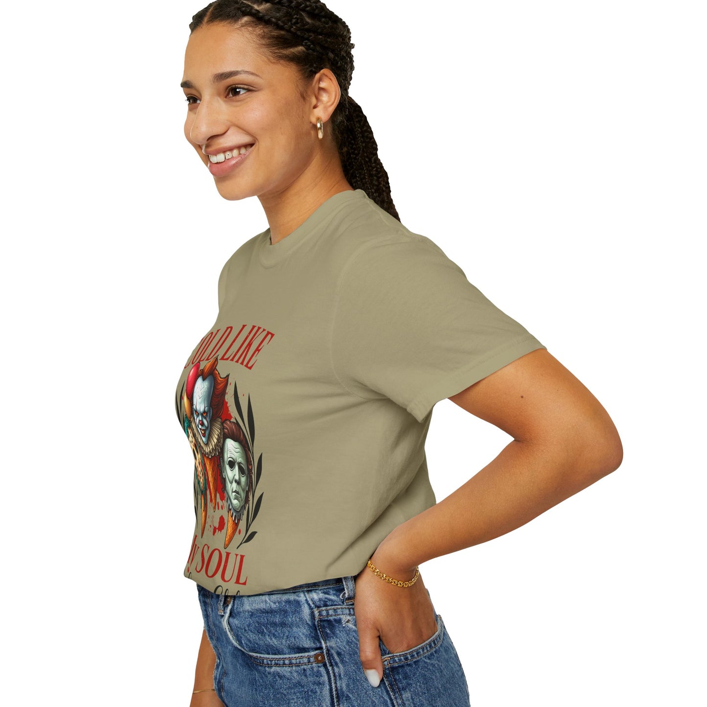 Chilling Soul T-Shirt, Vintage Horror Tee, Unisex Graphic Shirt, Ice Cream Lovers Gift, Fun Movie Merch
