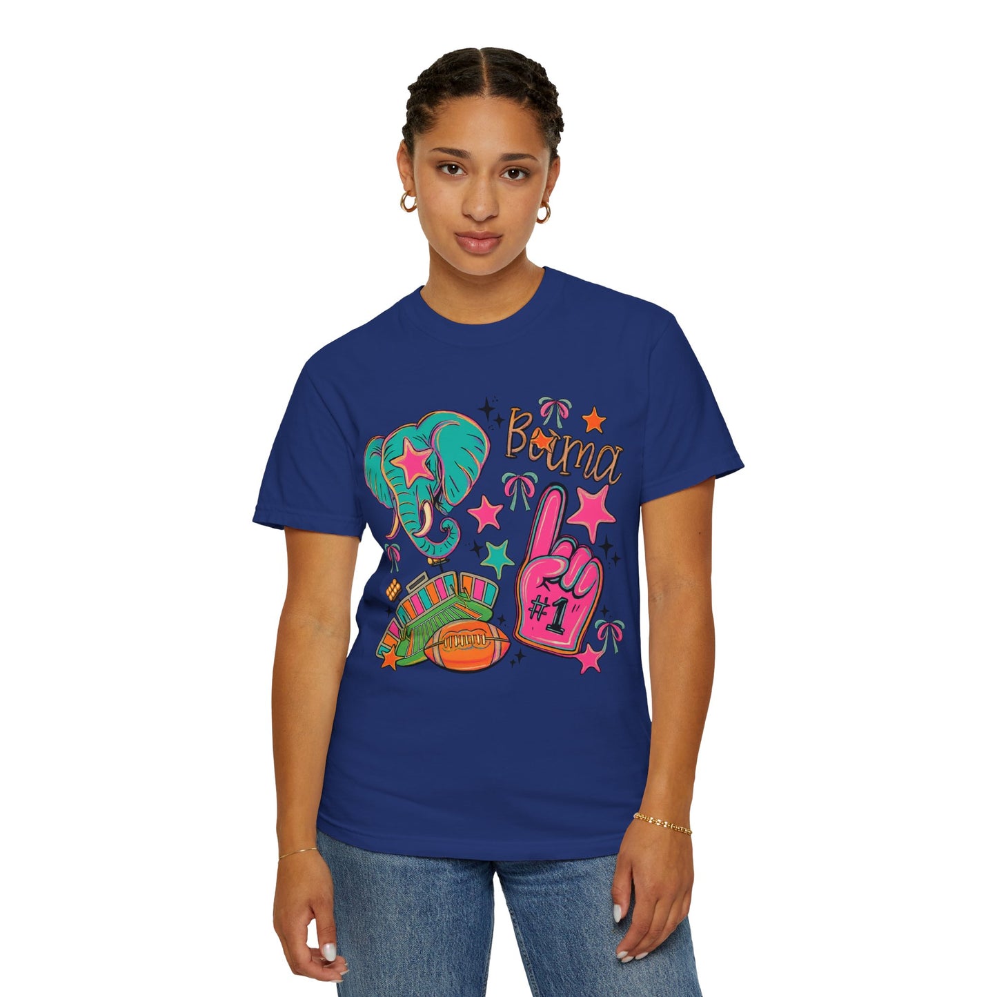 Preppy Neon Elephant Fan T-Shirt