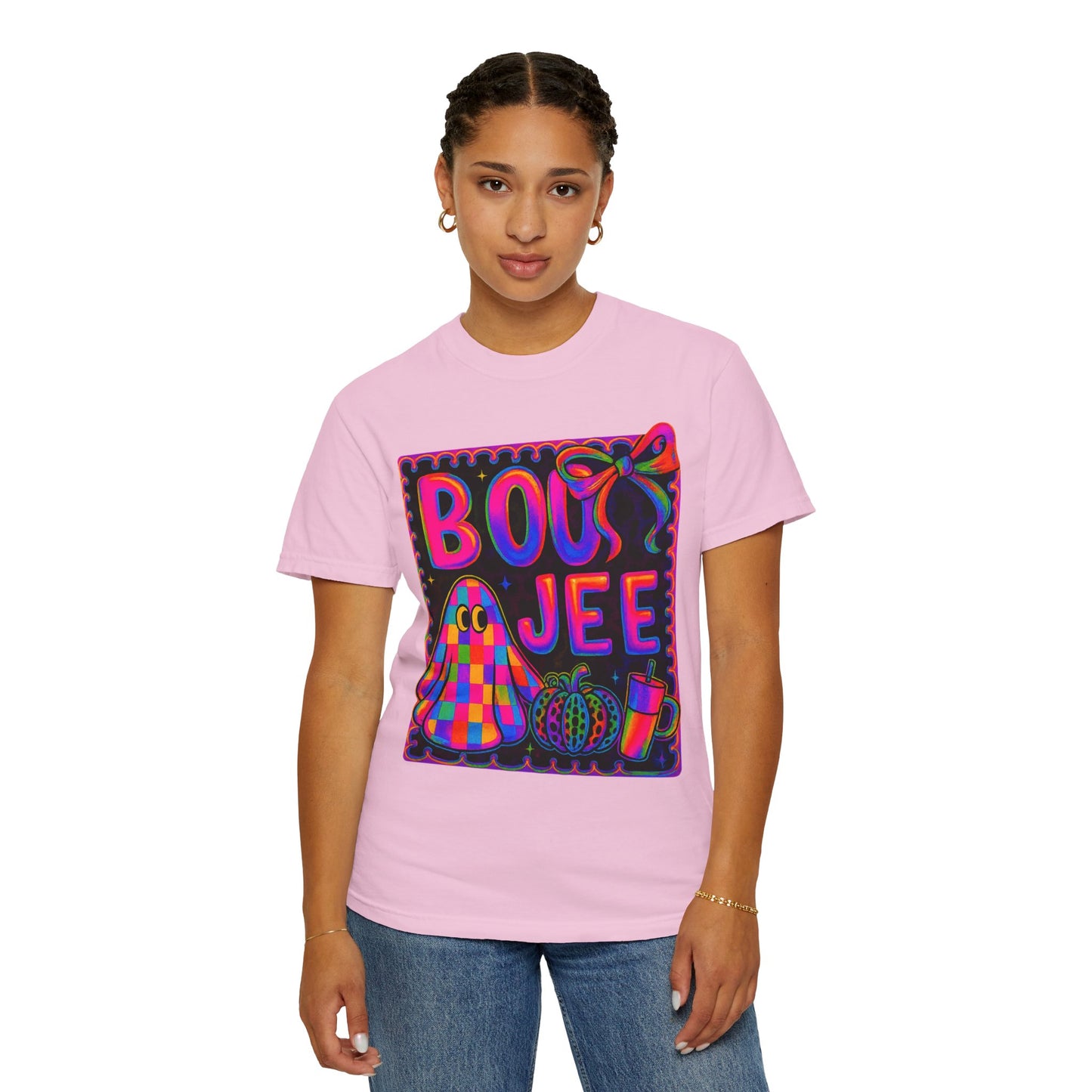 BOOJee Retro Comfort Colors, Garment-Dyed T-shirt, Colorful Graphic Tee, Unisex Streetwear, Fun Gift, Festival Fashion, Vegan Style