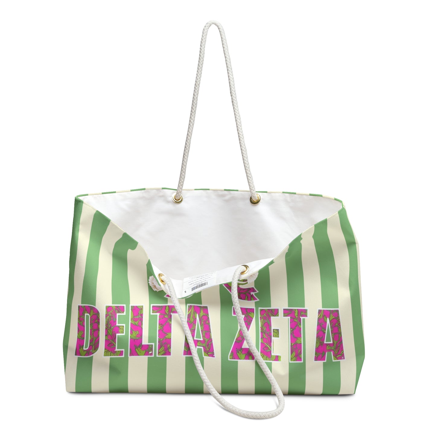 Delta Zeta Weekender Bag, Stylish Tote for Sorority Sisters, Perfect for Travel, Gifts, and Gatherings
