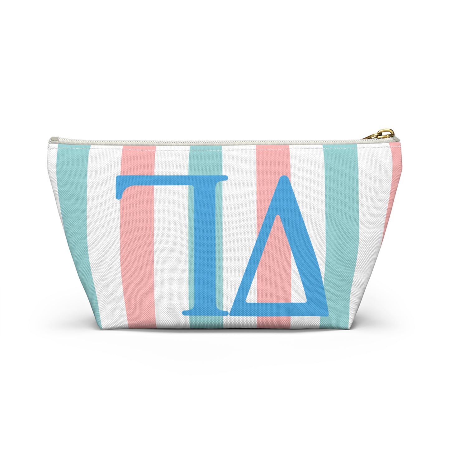 DG Greek Letter Accessory Pouch, Makeup Bag, Travel Toiletry Organizer, Personalized Gift, Sorority Essentials, Deltas, Greek Life