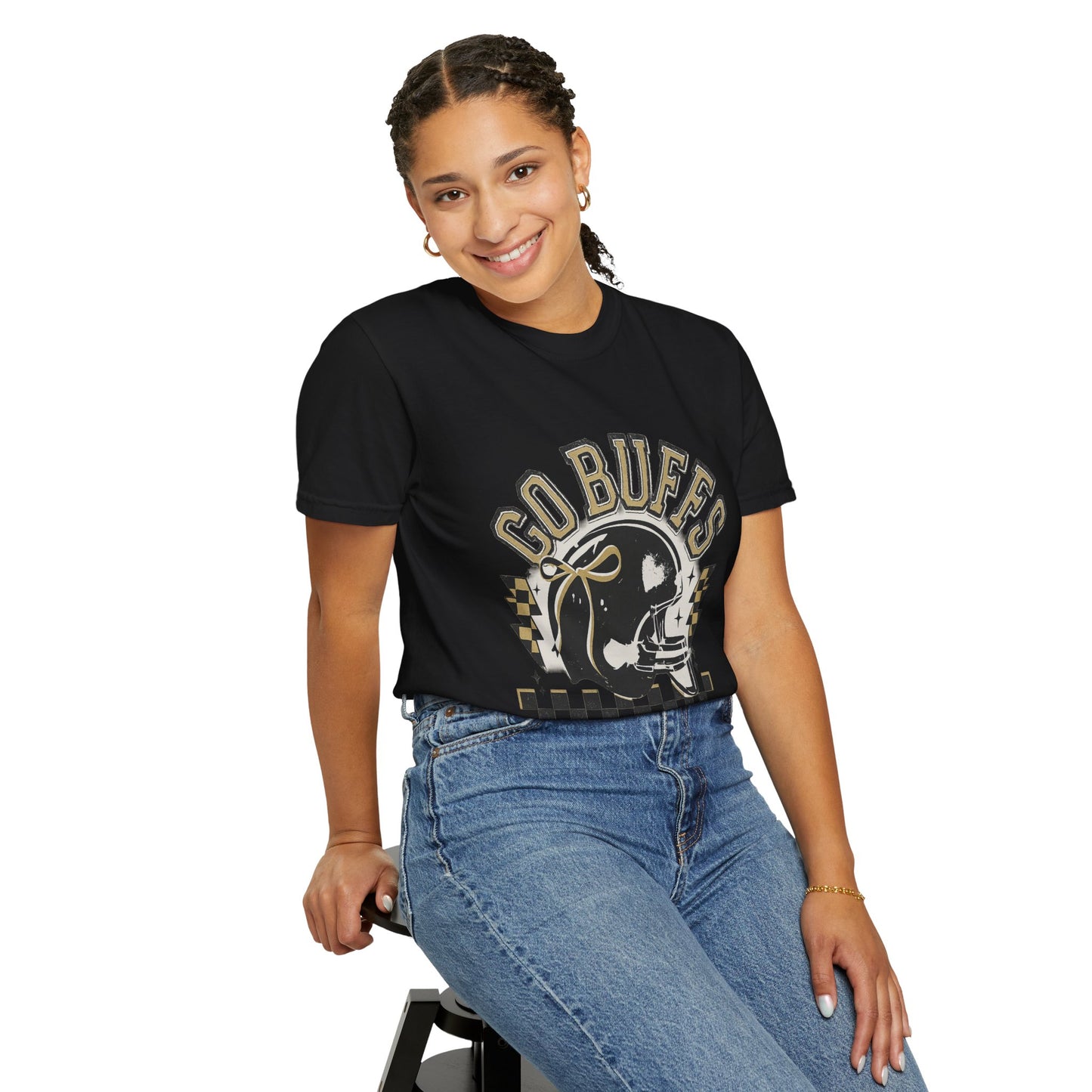 Vintage Sports Fan T-Shirt - Go Buffs Graphic Tee