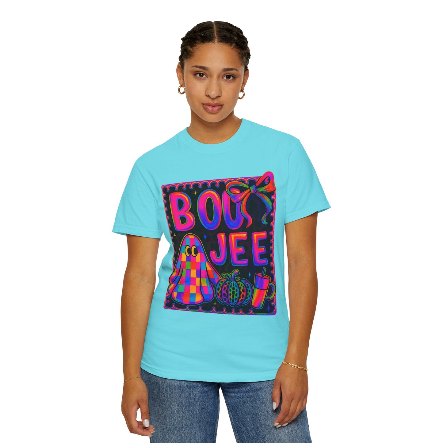 BOOJee Retro Comfort Colors, Garment-Dyed T-shirt, Colorful Graphic Tee, Unisex Streetwear, Fun Gift, Festival Fashion, Vegan Style
