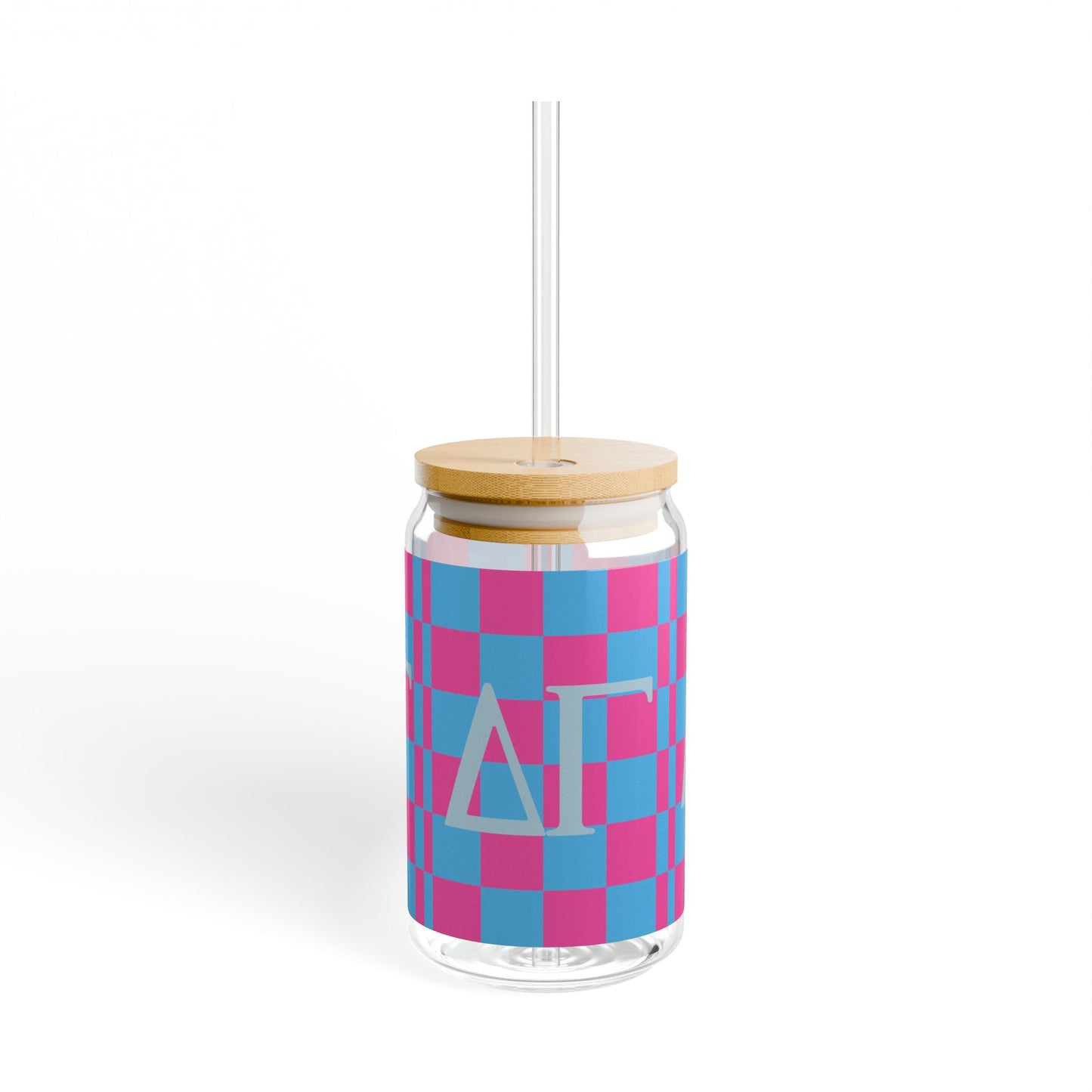 Delta Gamma Colorful Sipper Glass
