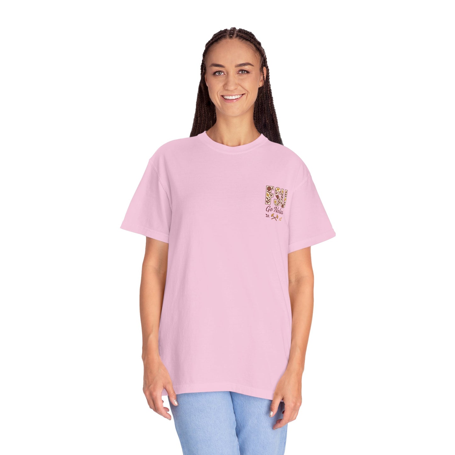 Tomahawk Nation T-Shirt, Unisex College Football Tees, Garment-Dyed Fan Apparel, Go Noles Spirit Wear, Game Day Outfit