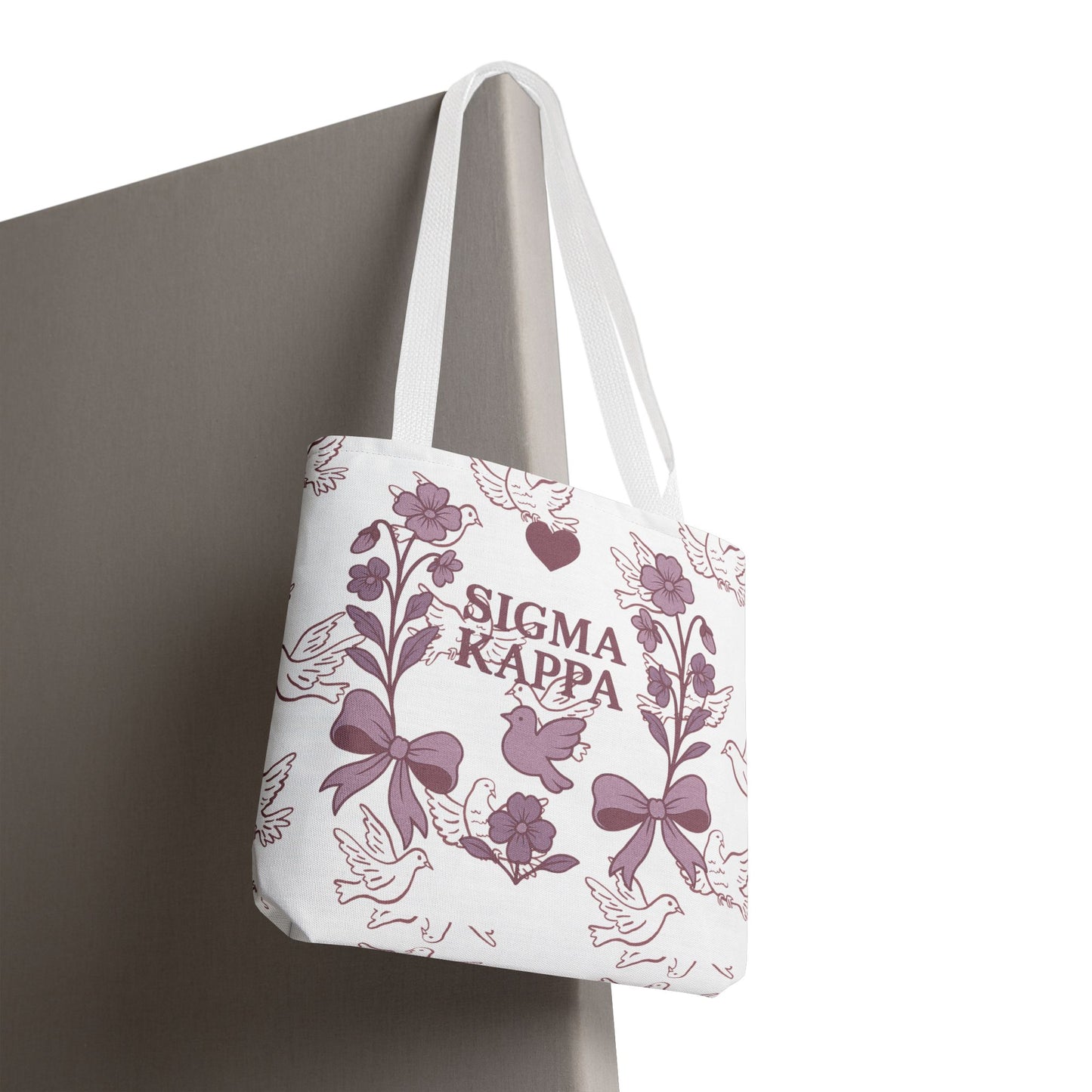Sigma Kappa Floral Tote Bag | Sorority Gift, Eco-Friendly Carry-All, College Accessory, Stylish Shopping Bag, Chic Beach Tote