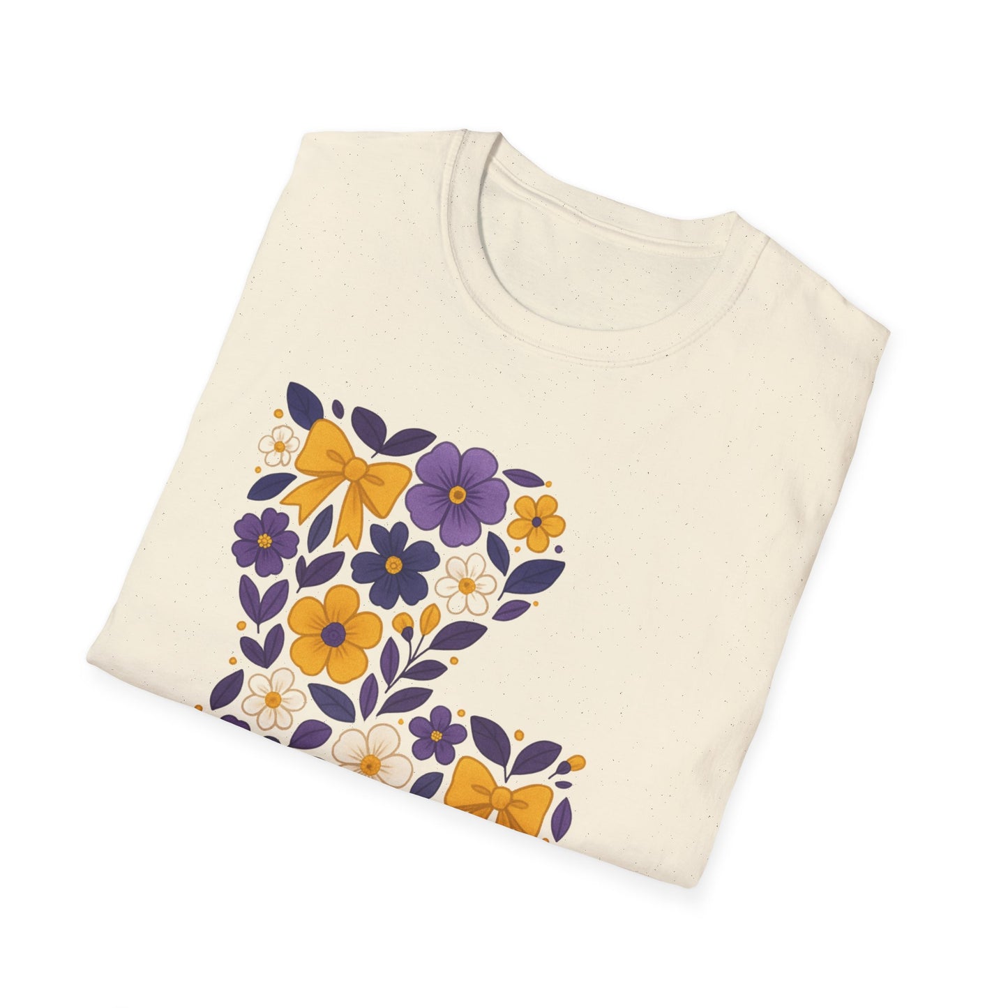 Louisiana Floral Graphic Tee, Casual Unisex T-Shirt, Spring Fashion, Gift for Nature Lovers, Summer Outfit, Southern Pride