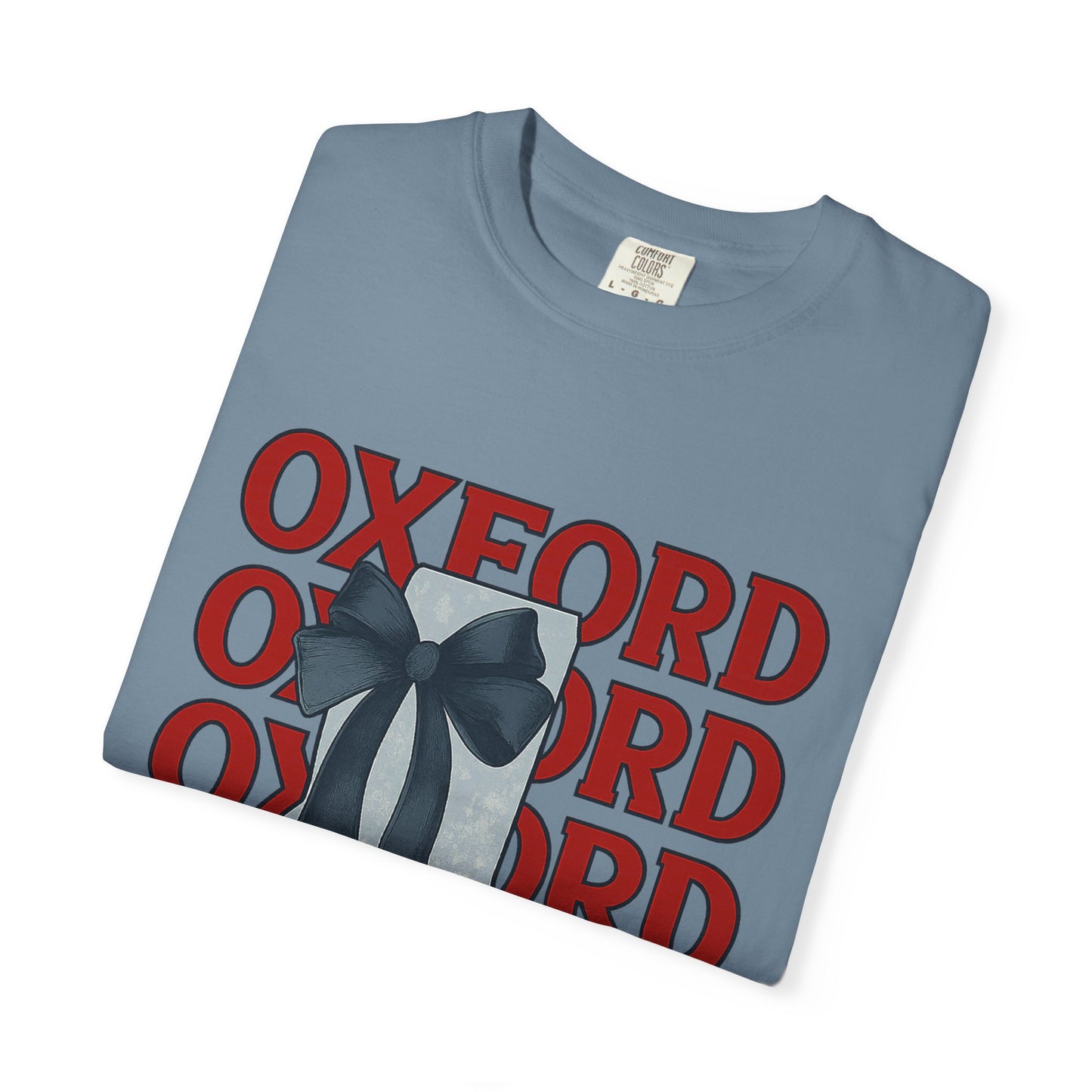Oxford Bow Graphic Tee, Casual Unisex T-shirt, Gift for Students, College Apparel, Trendy Fashion Top, Birthday Gift