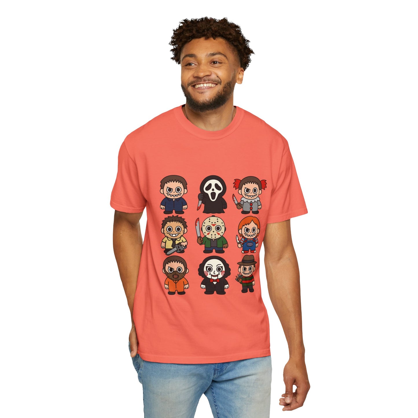Pop Culture Horror Character T-Shirt, Unisex Tee, Halloween Tee, Horror Movie Merch, Funny Graphic Shirt, Gift for Horror Fans