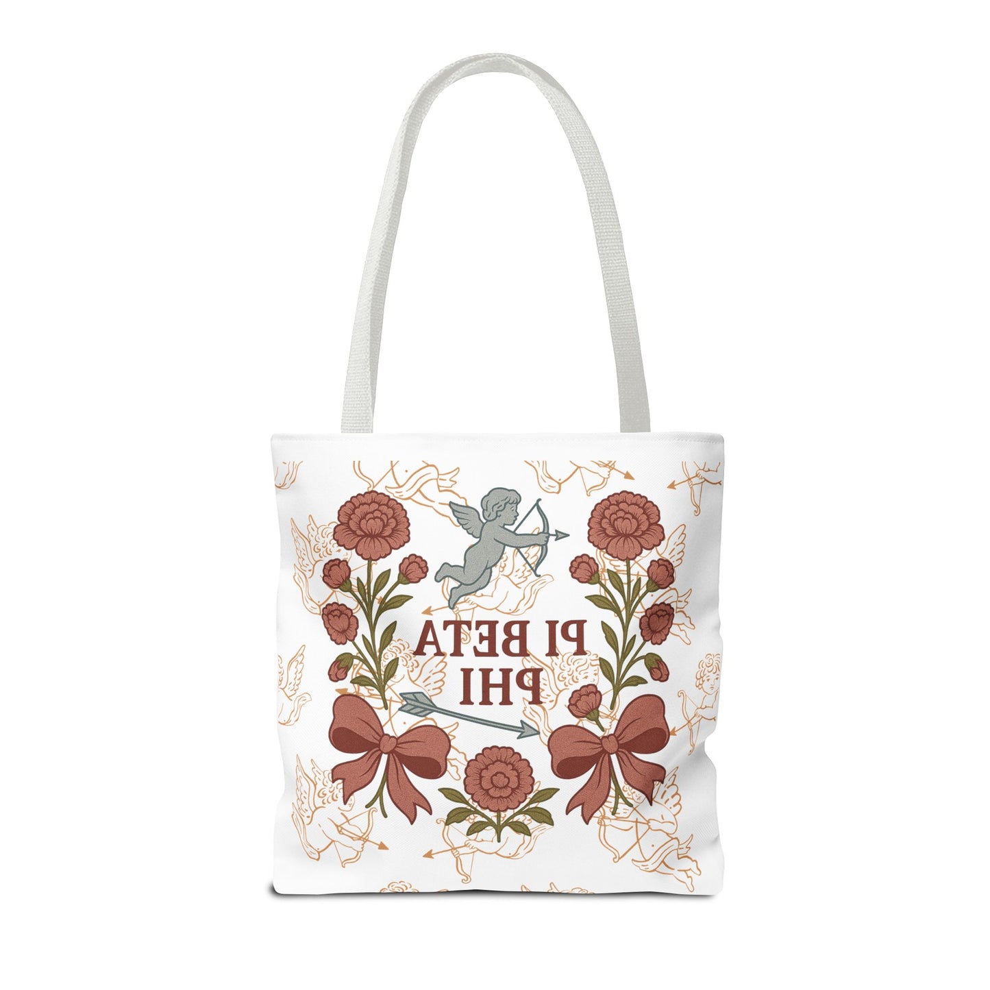 Floral Pi Phi Sorority Tote Bag