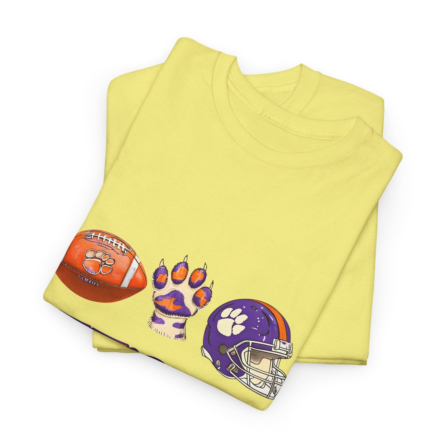 Unisex Heavy Cotton Tee - Let's Go Tigers! Sports Fan Tee, Game Day Shirt, Tailgate Apparel, Team Pride Top, College Football Gear