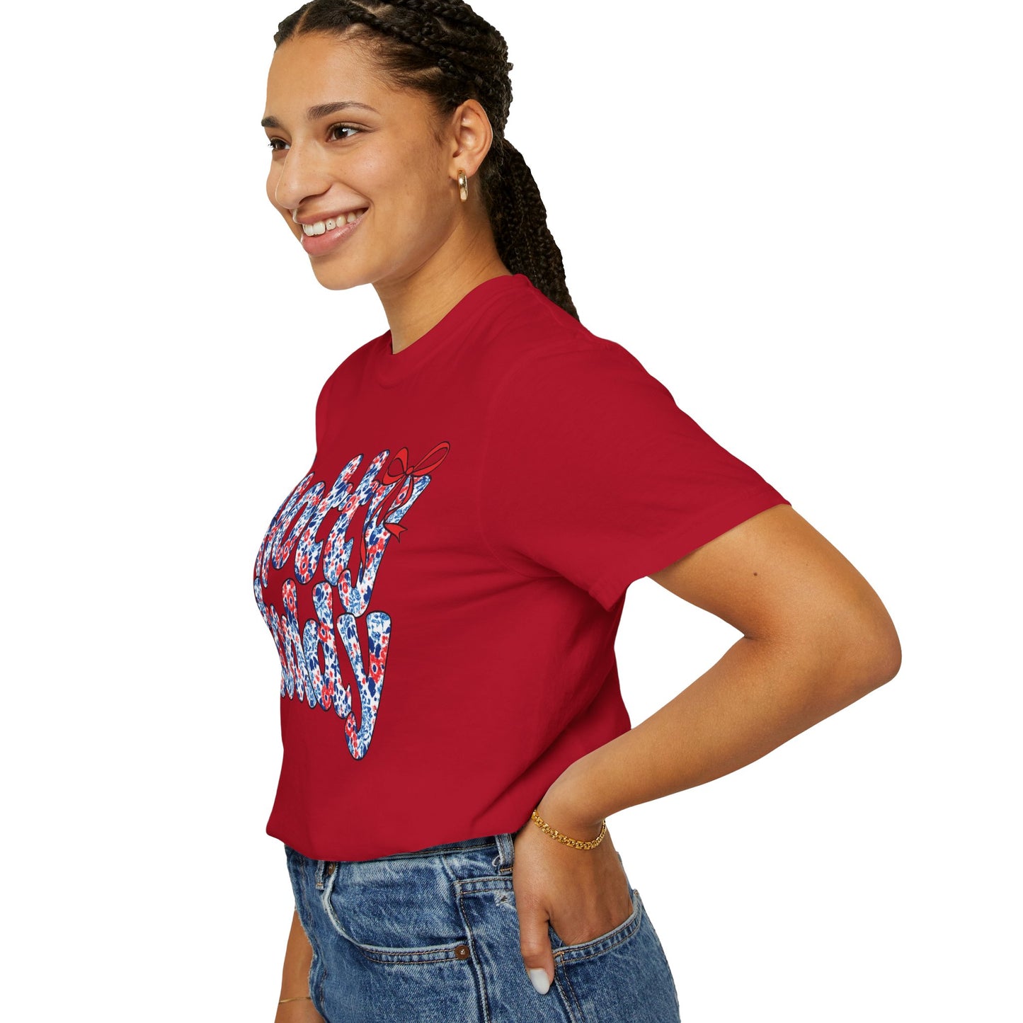 Floral Hotty Toddy Coquette Bow T-Shirt