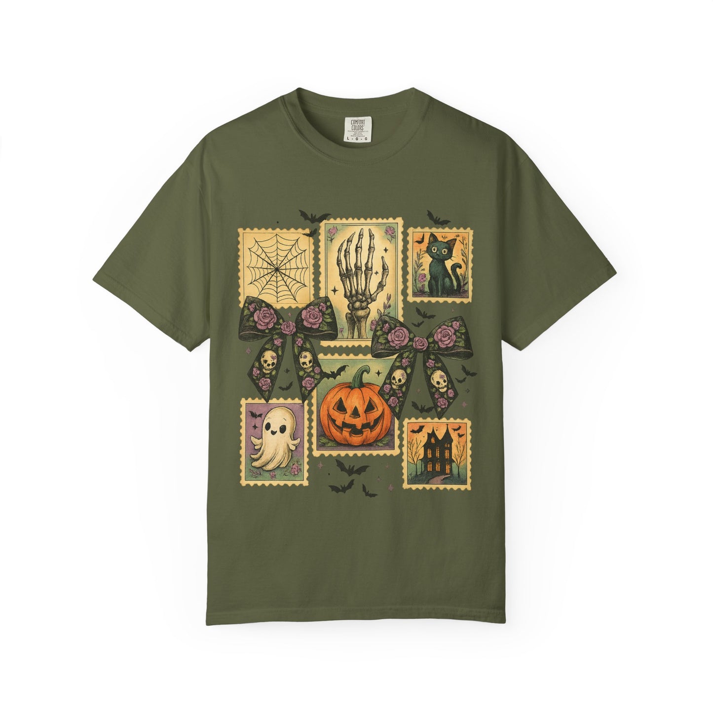 Halloween-Themed Unisex T-Shirt - Spooky Vibes for Fall Celebrations, Ghost Lovers Gift, Costume Party Essential, Cozy Autumn Tee