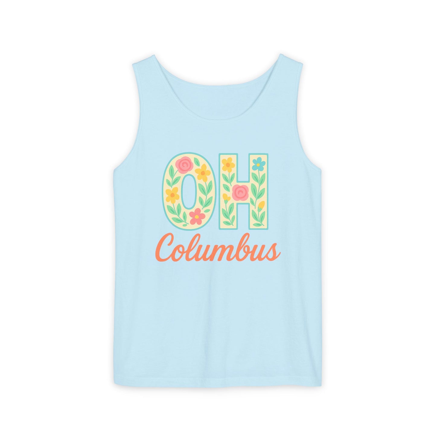 Ohio Spirit Unisex Garment-Dyed Tank Top, College Sports, Casual Wear, Gift for Graduates, Team Pride, Comfort Colors, Graduation Gift, Go Bucks
