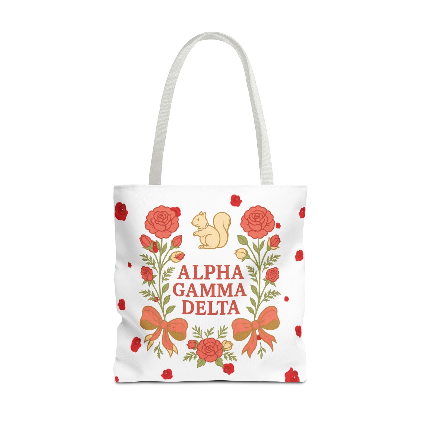 Floral Tote Bag | Alpha Gamma Delta Collection | Perfect for Sorority Events & Graduates