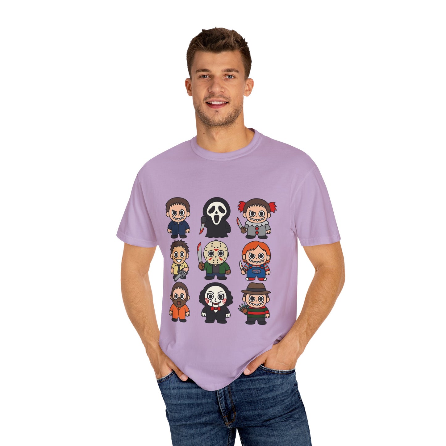 Pop Culture Horror Character T-Shirt, Unisex Tee, Halloween Tee, Horror Movie Merch, Funny Graphic Shirt, Gift for Horror Fans