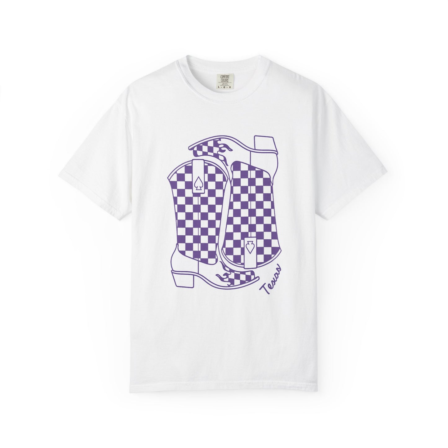 Vintage Checkered T-shirt - Retro Graphic Tee for Texas Game Day
