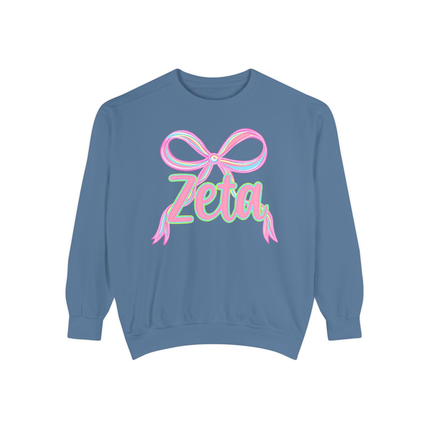 Zeta Graphic Sweatshirt, Cozy Fashion, Gift for Sorority Sisters, Cute Casual Wear, College Apparel, Unisex Outfit
