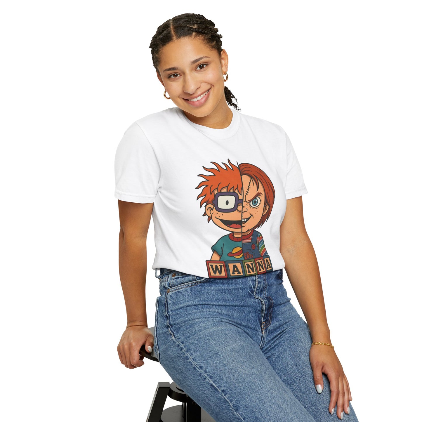 Two Faced Halloween Chucky-Inspired Unisex T-Shirt