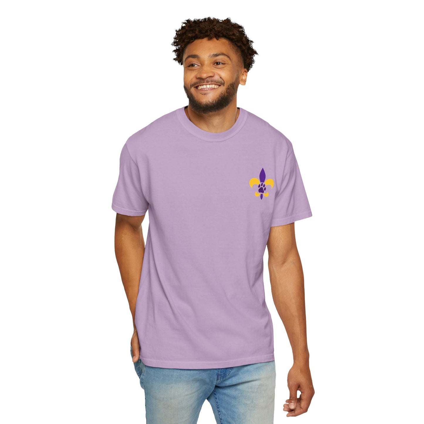 Baton Rouge Spirit T-Shirt - Unisex Garment-Dyed Tee for Game Day, College Football, Mardi Gras, Team Pride, Casual Wear