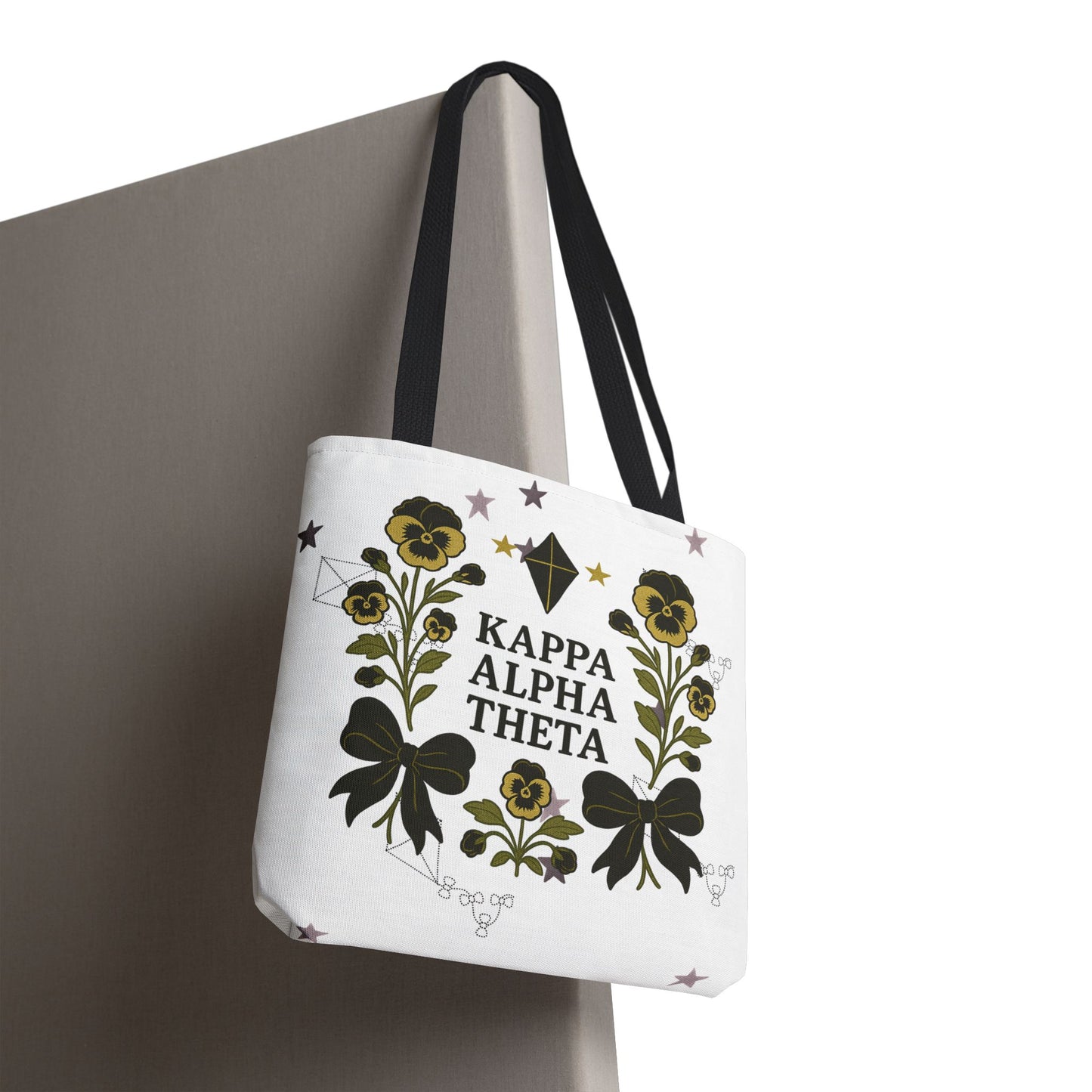 Floral Sorority Tote Bag | Kappa Alpha Theta, Eco-Friendly Bag, Gift for Sisters, College Accessory, Summer Outing Bag