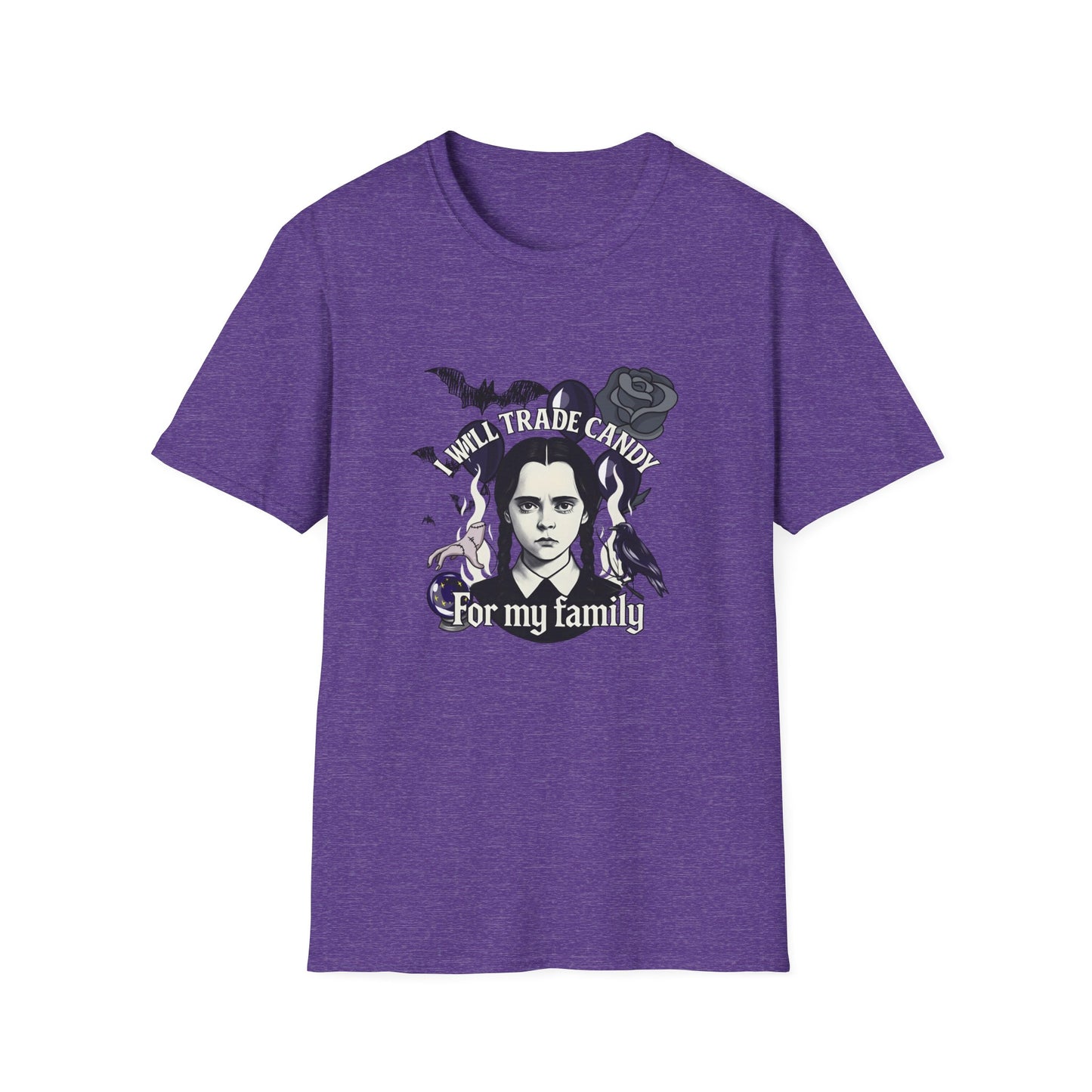 Gothic Family Tribute Unisex Tee - Halloween Dark Aesthetic Apparel