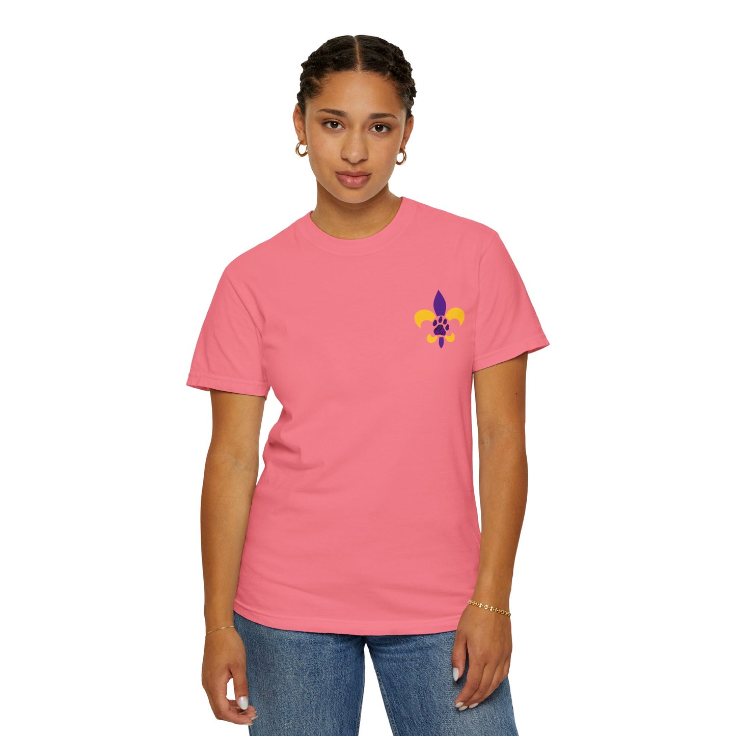 Baton Rouge Spirit T-Shirt - Unisex Garment-Dyed Tee for Game Day, College Football, Mardi Gras, Team Pride, Casual Wear