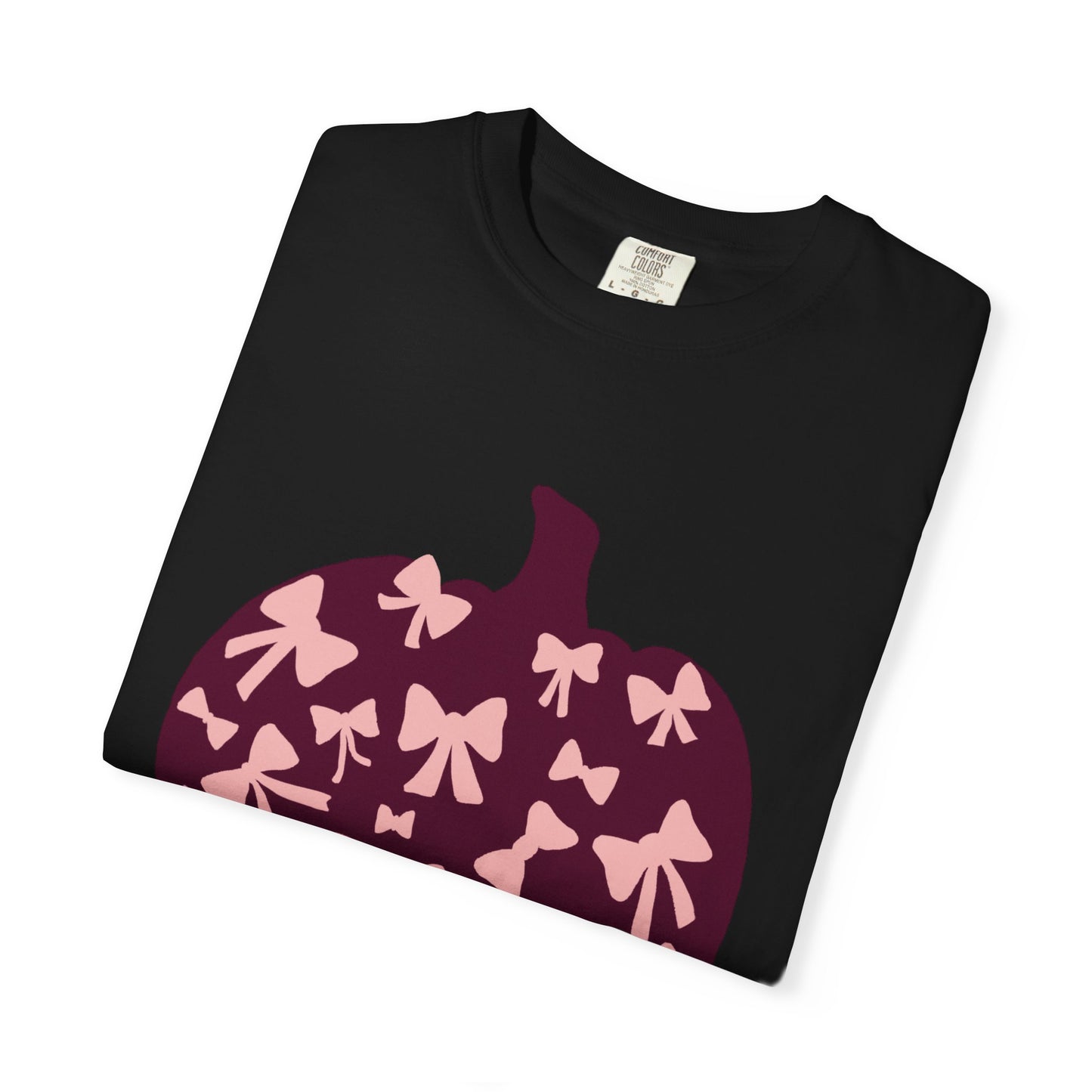 Pumpkin Bow Graphic Tee | Unisex Fall T-Shirt, Halloween Top, Cute Autumn Shirt, Gift for Her, Festival Wear