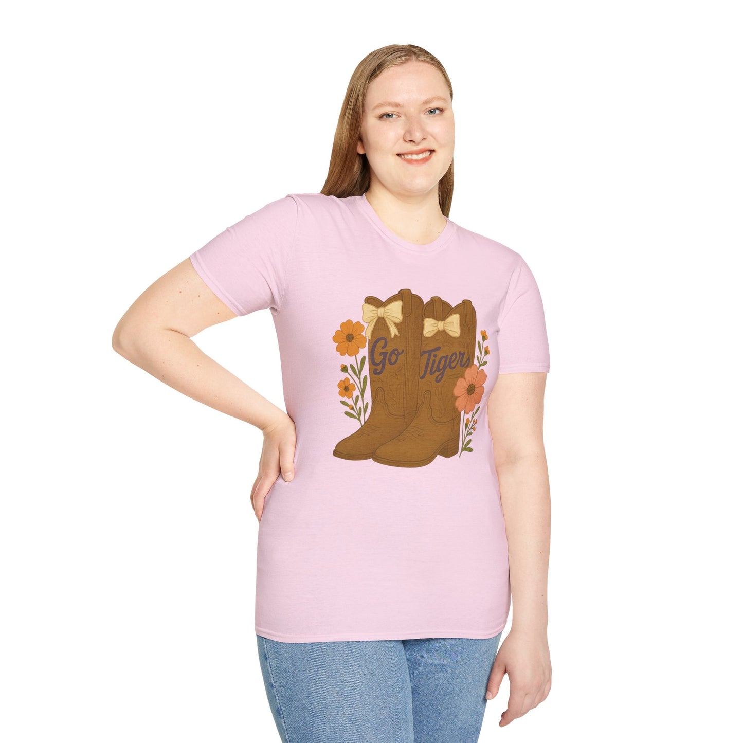 SC Tigers Country Boots Unisex T-Shirt | Cute Southern Style Tee, Go Tiger Shirt, Perfect for Game Day, Clemson Game Day, Graduation Gift, College Student Gift