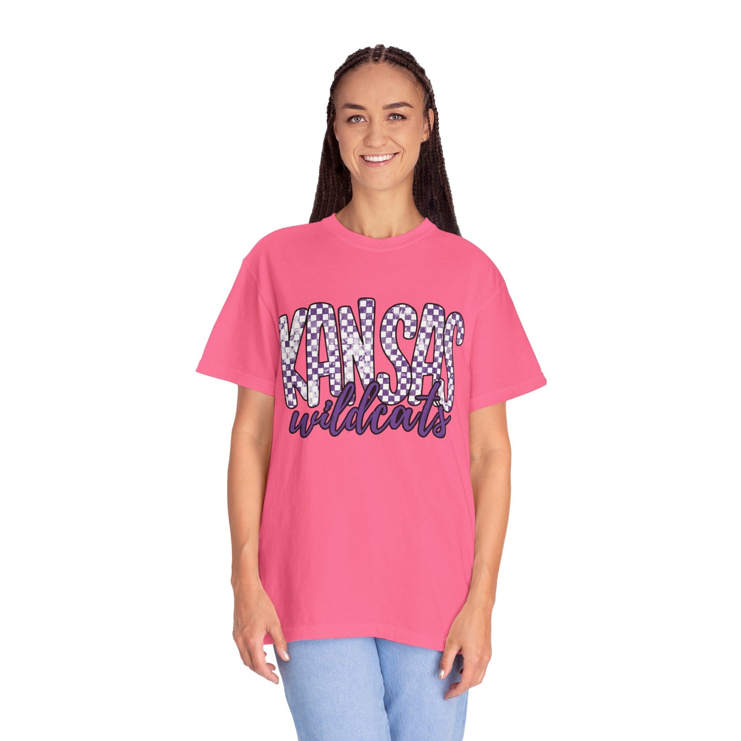 Kansas Wildcats Garment-Dyed T-Shirt | Unisex College Apparel