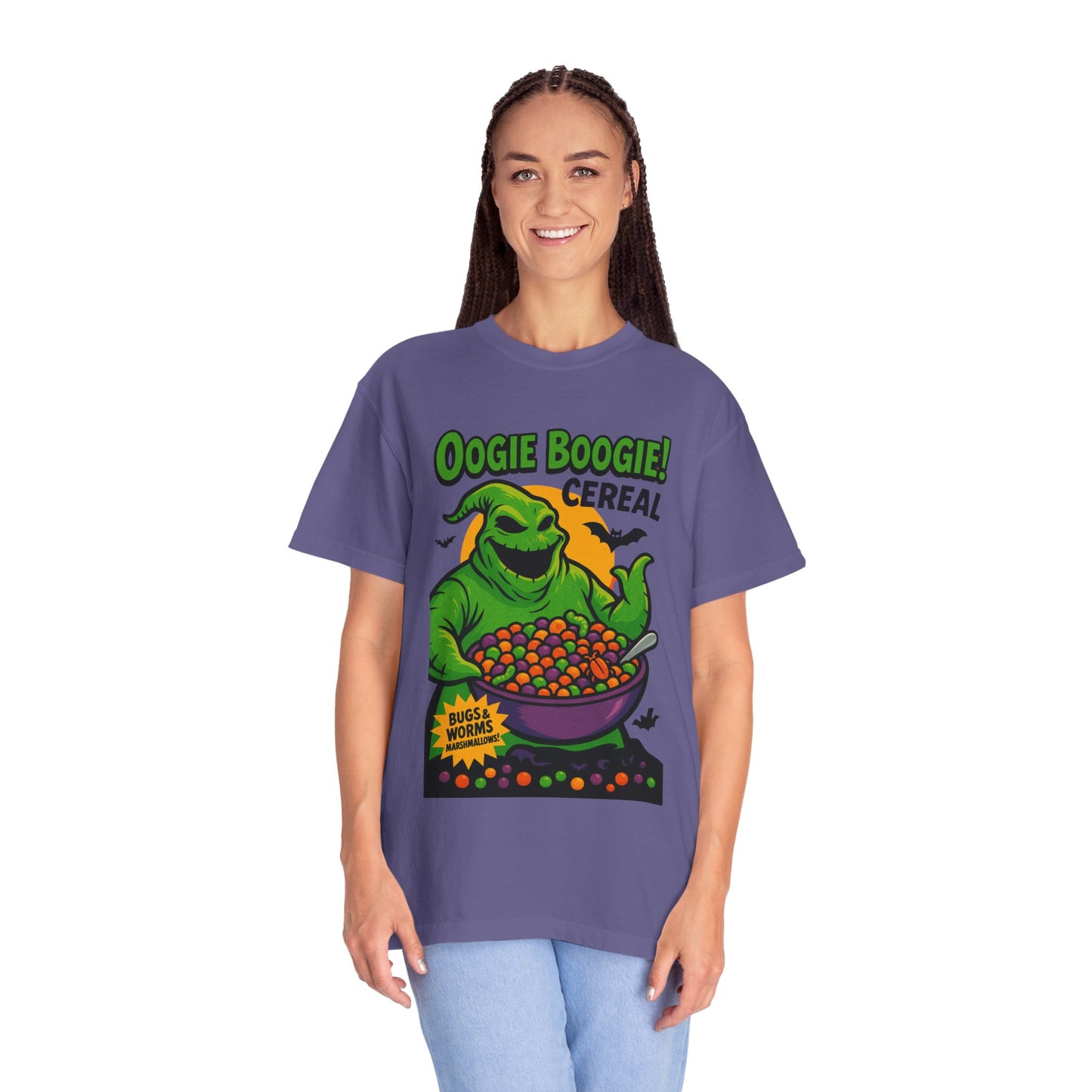 Oogie Boogie Cereal Unisex T-Shirt, Halloween Tee, Cartoon Apparel, Gifts for Fans, Unique Graphic Shirt, Spooky Style