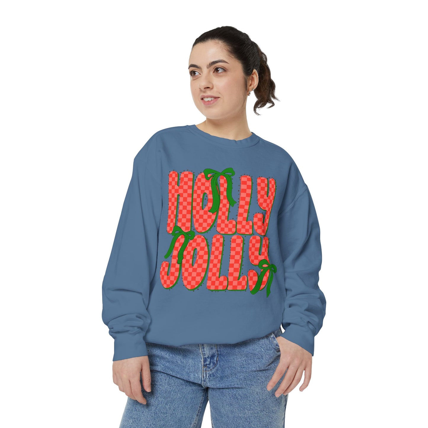 Holly Jolly Sweatshirt — Festive Christmas Holiday Pullover
