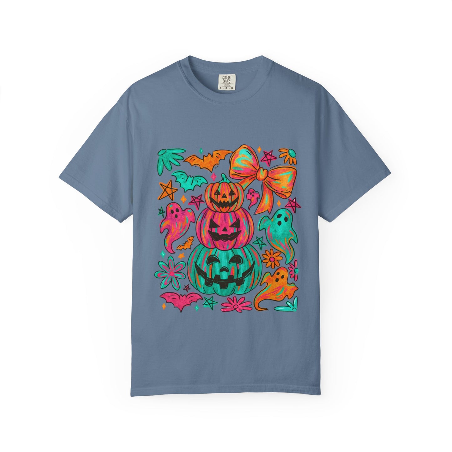 Whimsical Halloween T-Shirt, Perfect for Fall Celebrations, Ghosts & Pumpkins Design, Unisex Tee, Festive Apparel, Halloween Costume
