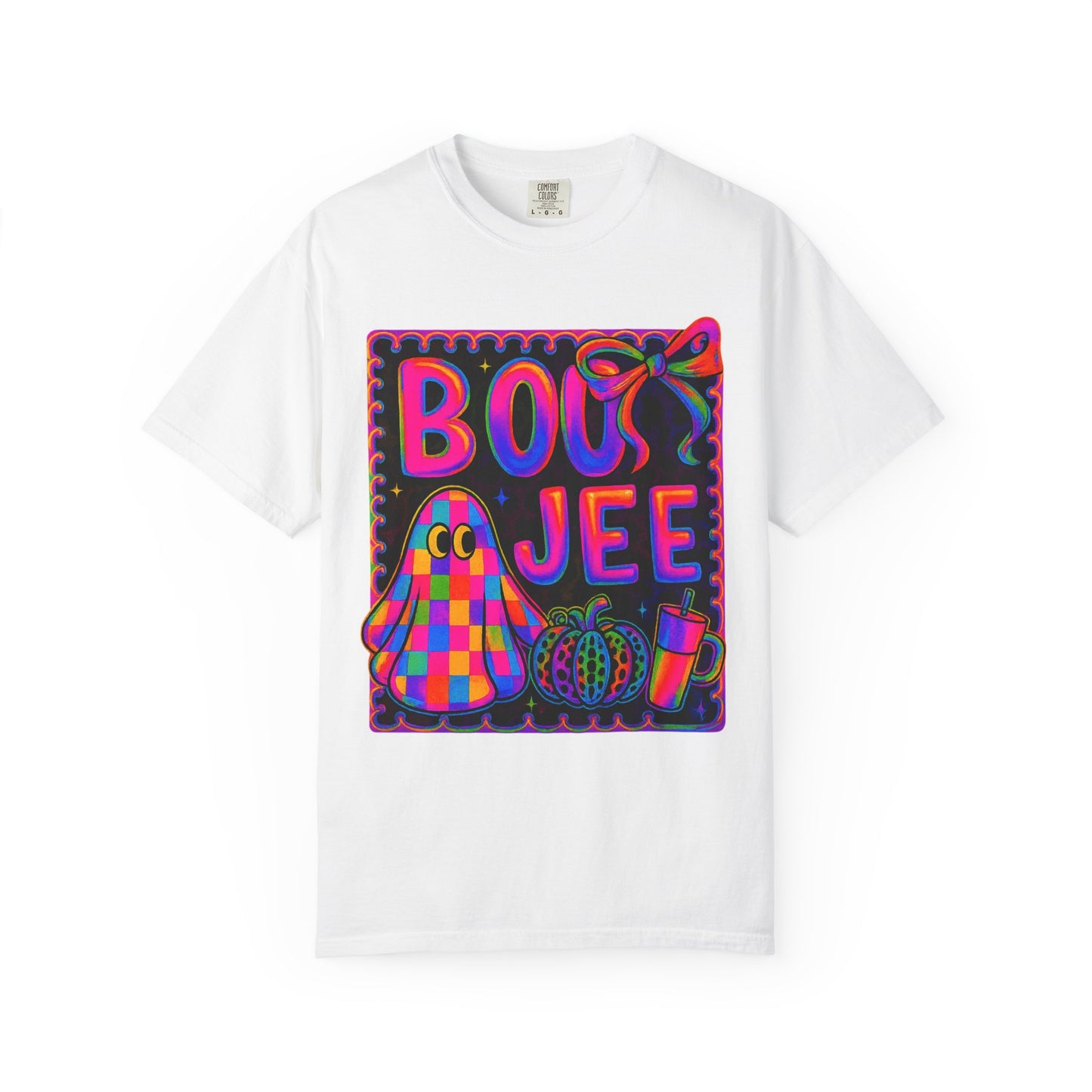 BOOJee Retro Comfort Colors, Garment-Dyed T-shirt, Colorful Graphic Tee, Unisex Streetwear, Fun Gift, Festival Fashion, Vegan Style