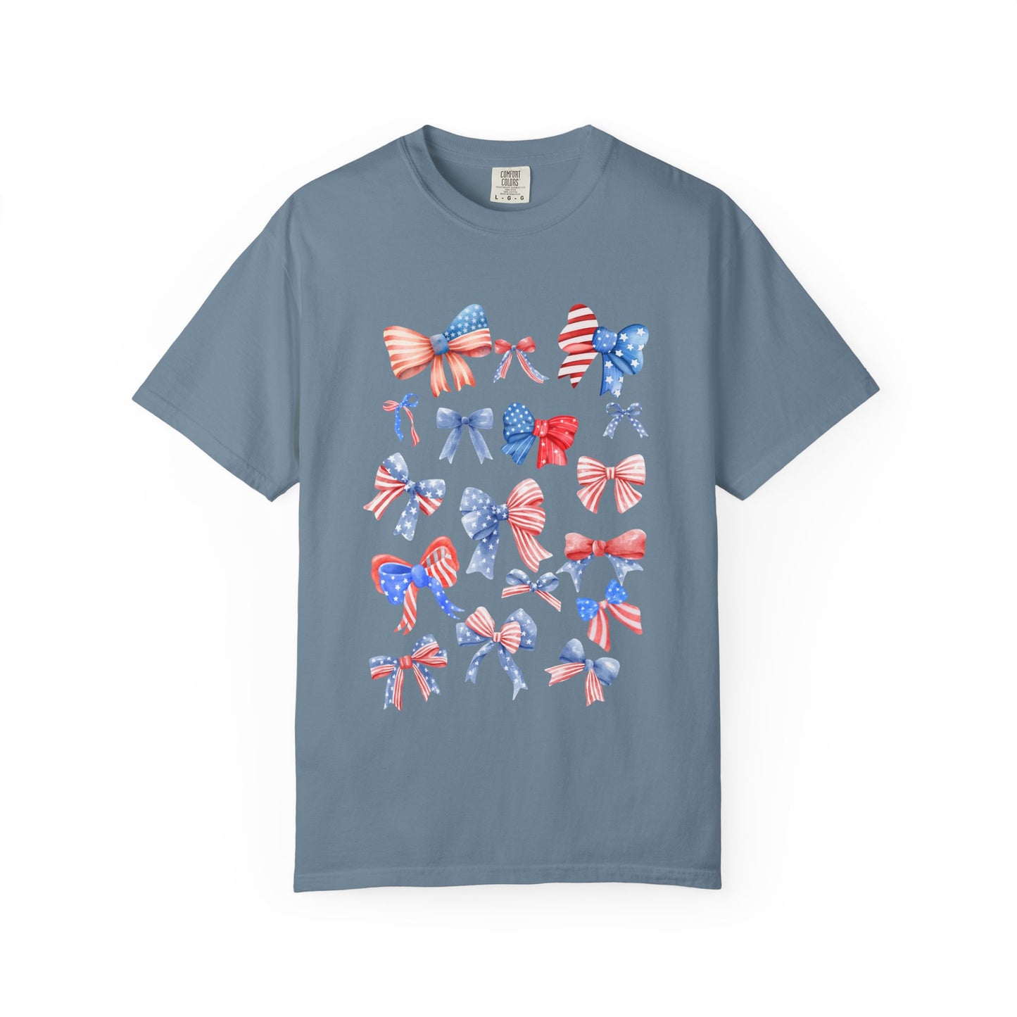 Patriotic Bow T-Shirt | Unisex Casual Wear for Year-Round Celebrations
