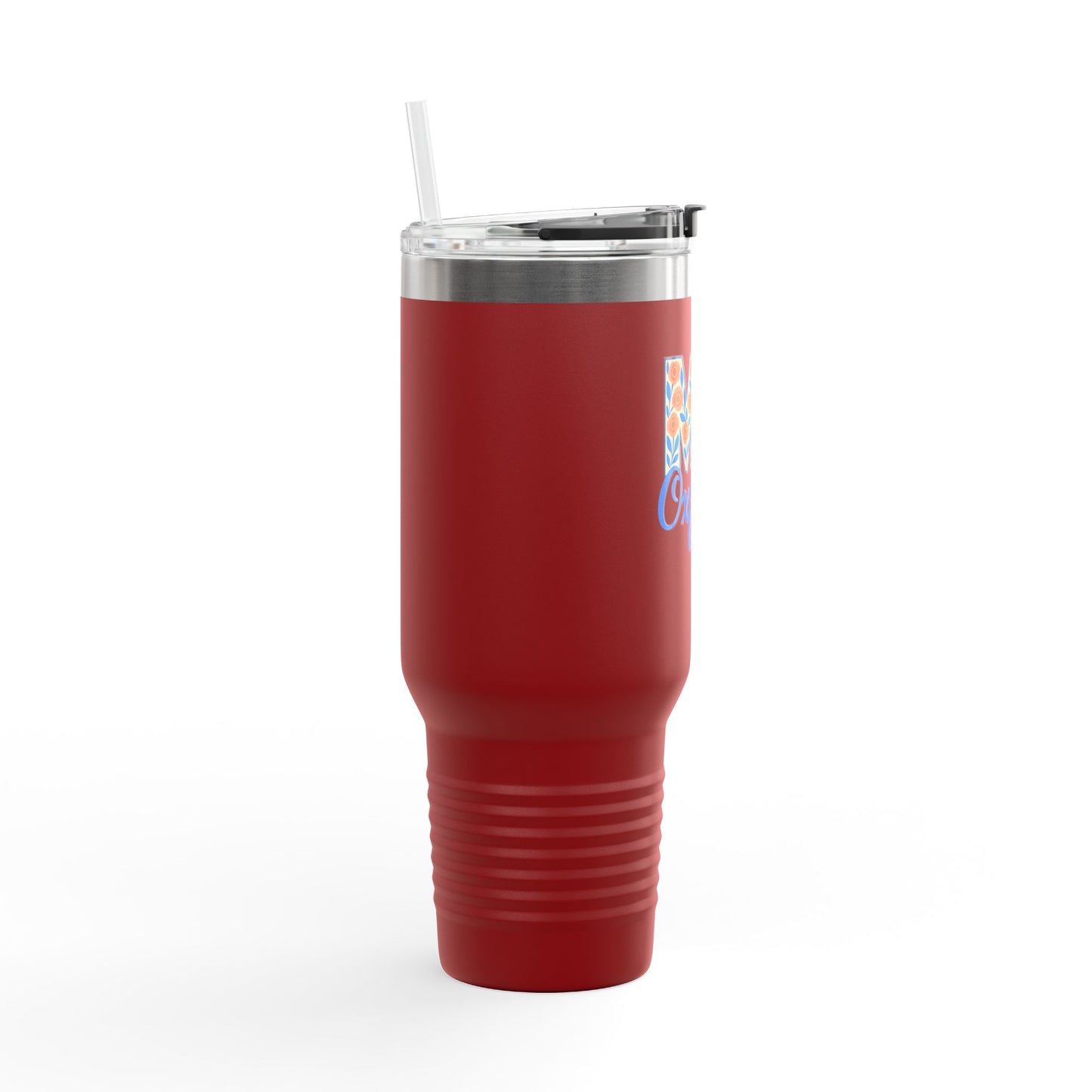 Floral Insulated Travel Mug-40 oz., Oxford, MS Design