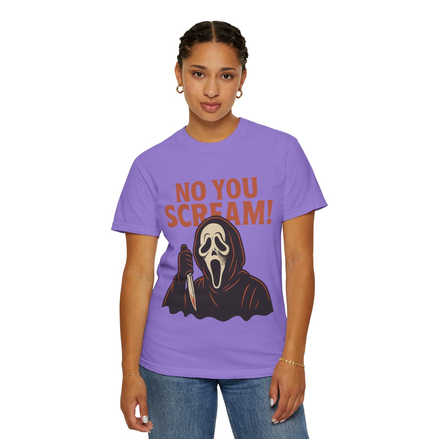 Unisex Horror-Themed T-shirt | Fun Scream Design for Halloween, Costume Parties, Movie Nights, Gift for Horror Fans