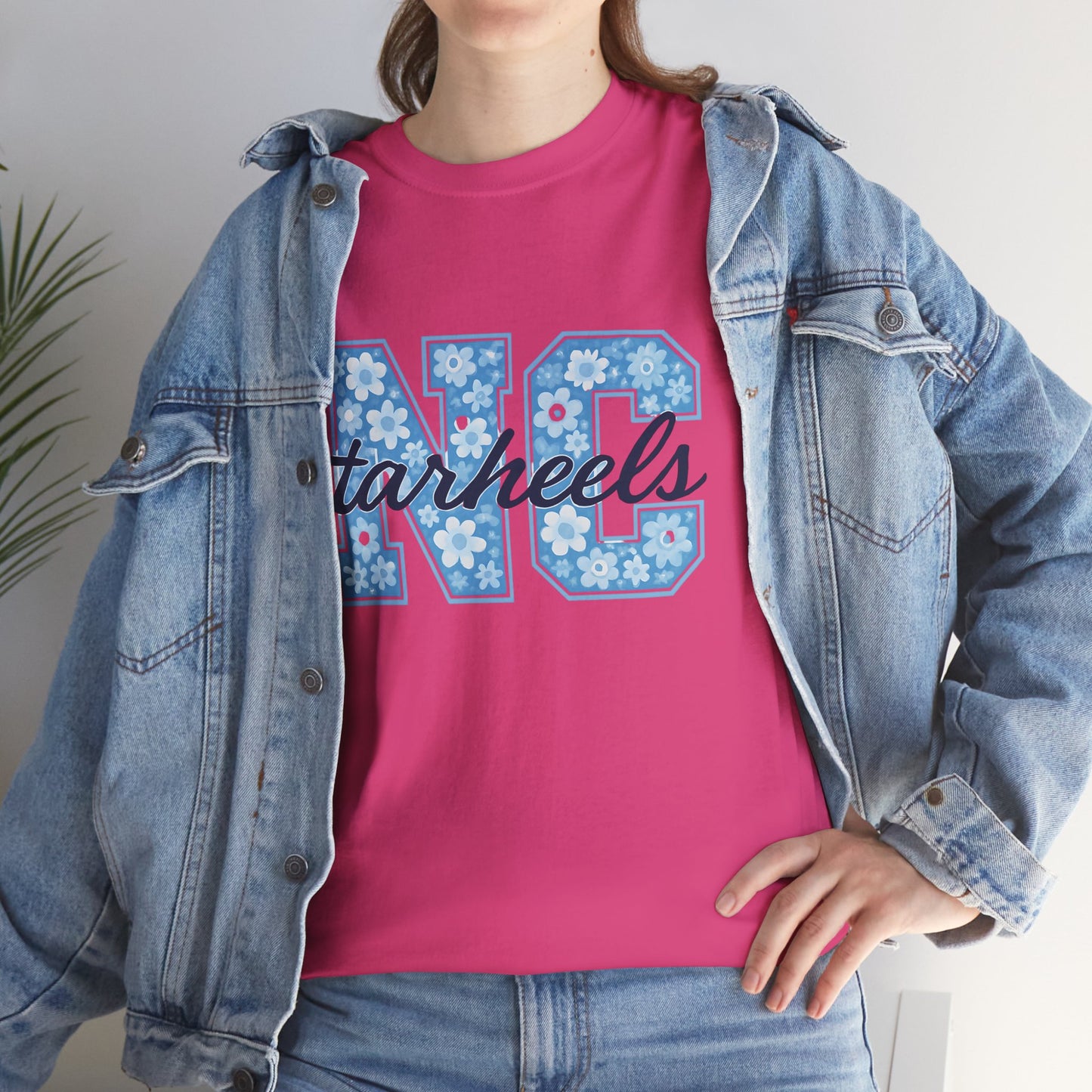 North Carolina Tarheels Unisex Heavy Cotton Tee, College Spirit Wear, Men's and Women's Casual T-Shirt, School Pride Apparel, Gift for Fans