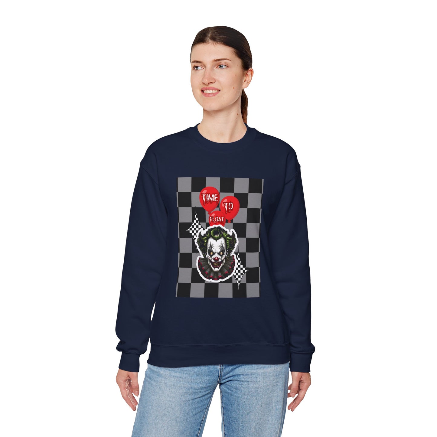 Horror Fan Crewneck Sweatshirt - Time To Float, Love It Or Leave It