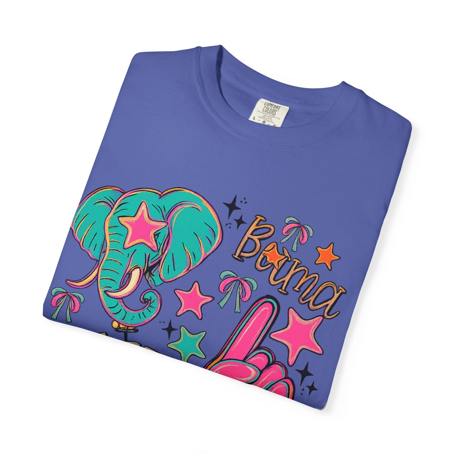 Preppy Neon Elephant Fan T-Shirt