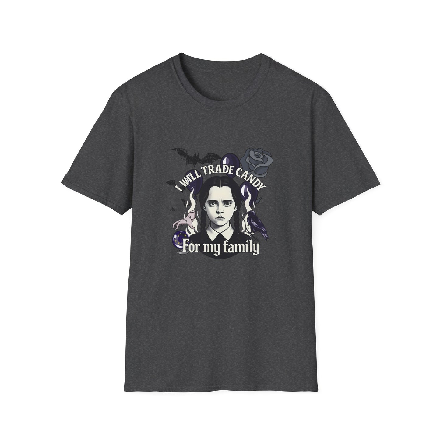 Gothic Family Tribute Unisex Tee - Halloween Dark Aesthetic Apparel