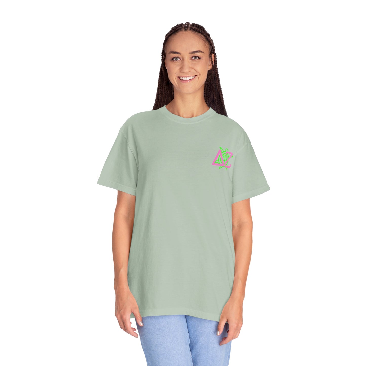 Delta Zeta Unisex T-Shirt, Sorority Shirt, Garment-Dyed Tee, Cute College Top, Sisterhood Apparel, Gift for Sorority Sisters