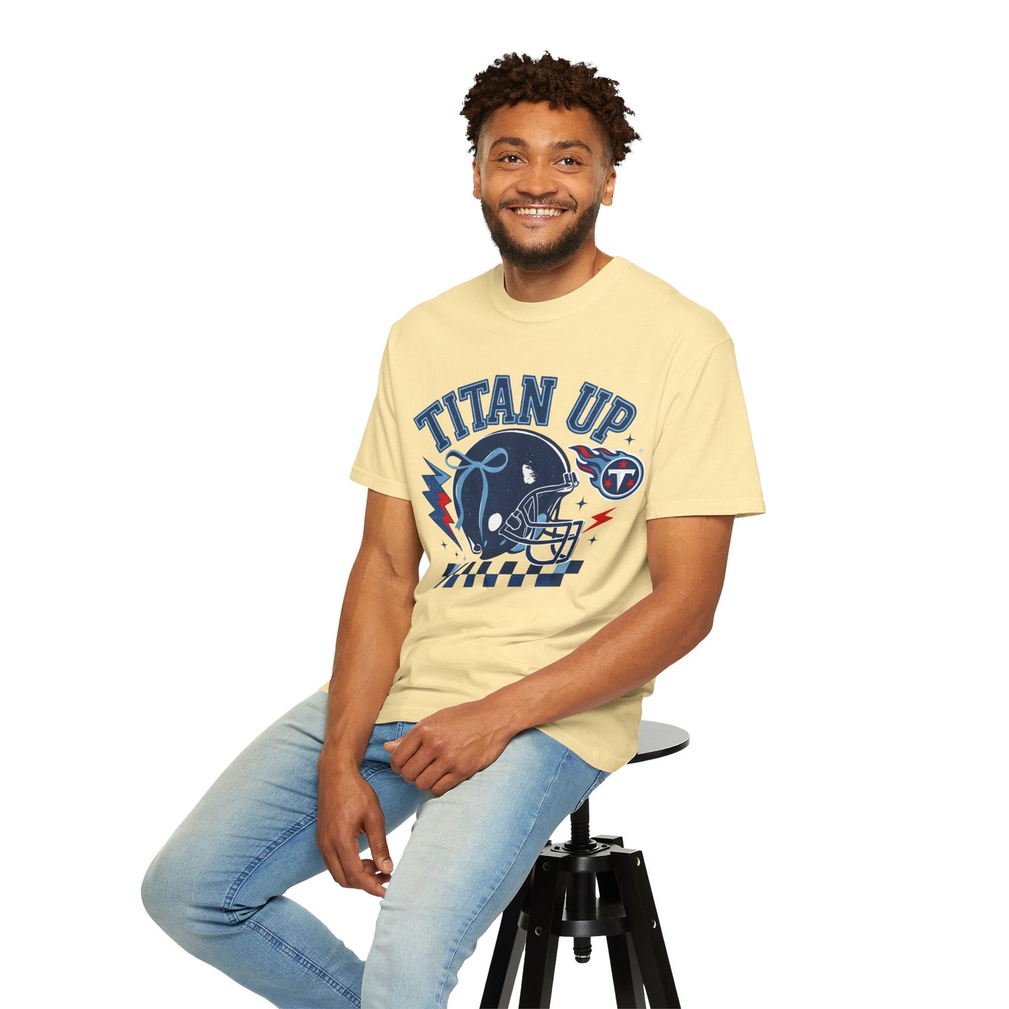 titan up tennessee Unisex Football Tee, Titan Up Shirt for Game Day, Casual Sportswear, Tailgating Apparel, Gift for Fans, Team Spirit Top