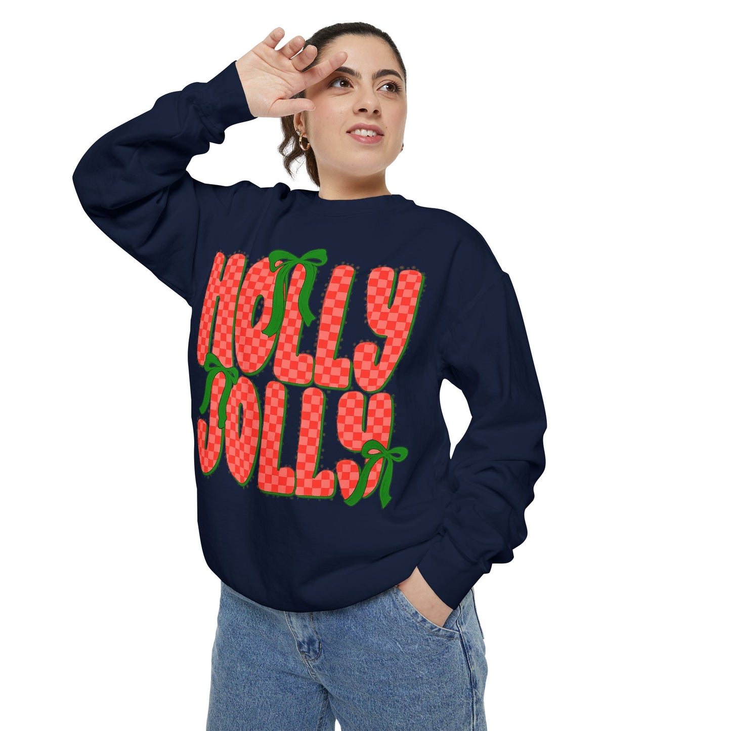 Holly Jolly Sweatshirt — Festive Christmas Holiday Pullover