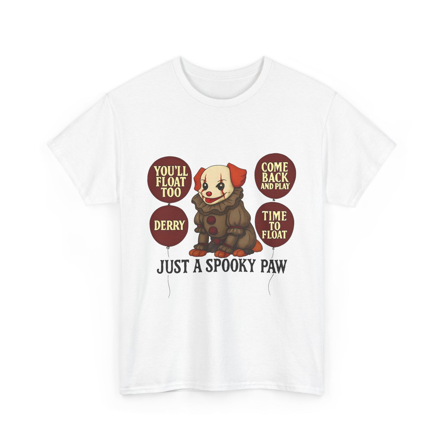 Spooky Dog Tee Clown Pup Pennywise