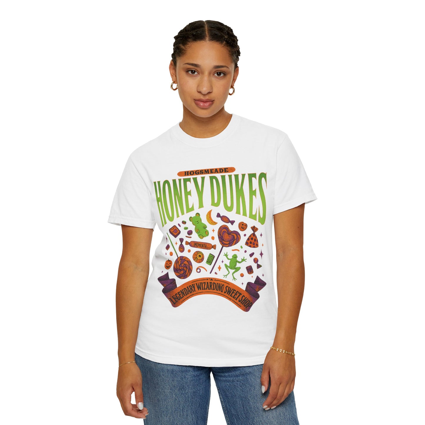 Honey Dukes Wizarding T-Shirt | Unisex Garment-Dyed Tee, Perfect for Fans, Gifts, Celebrations, Cosplay, and Everyday Wear