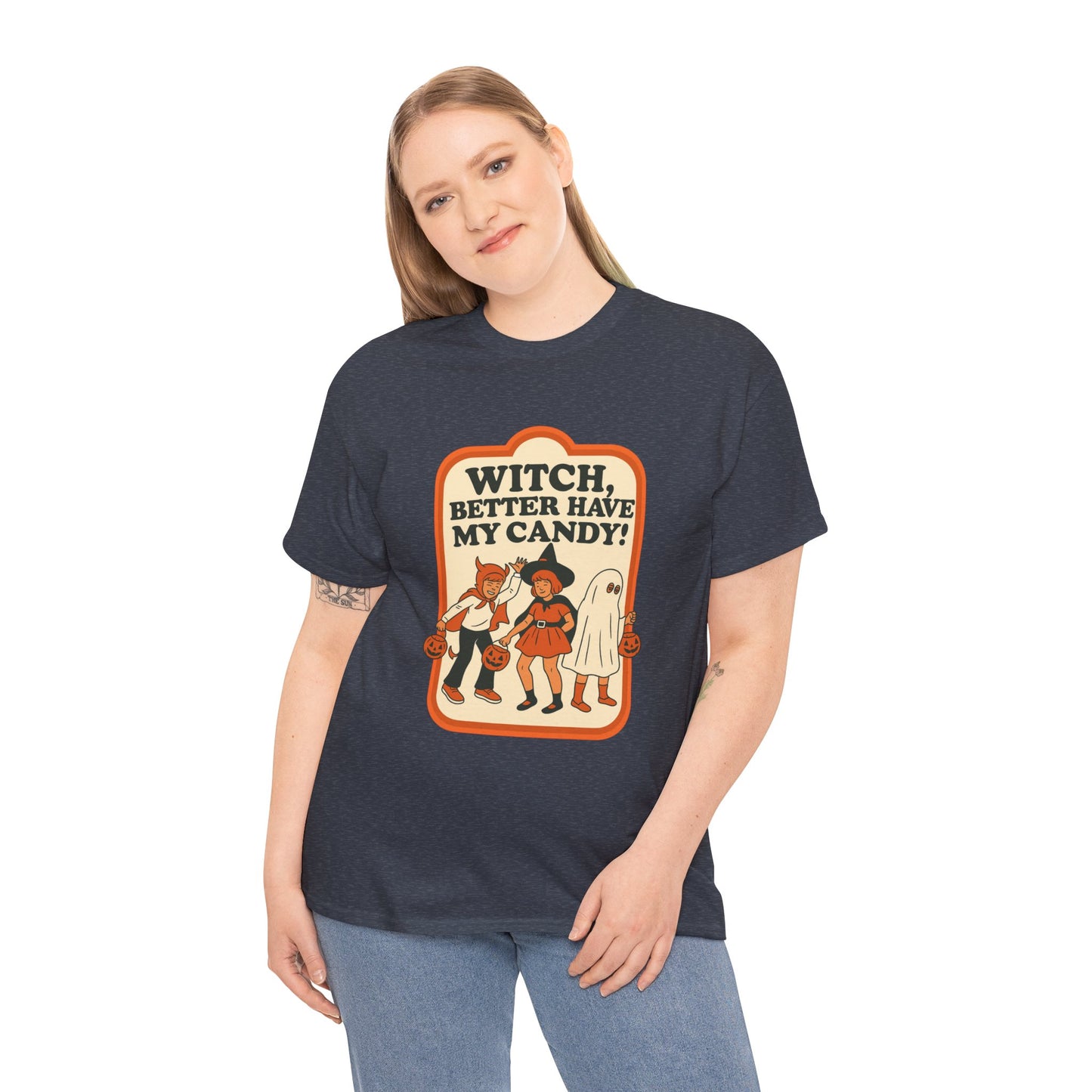 Halloween Witch Candy Tee - Unisex Cotton Shirt