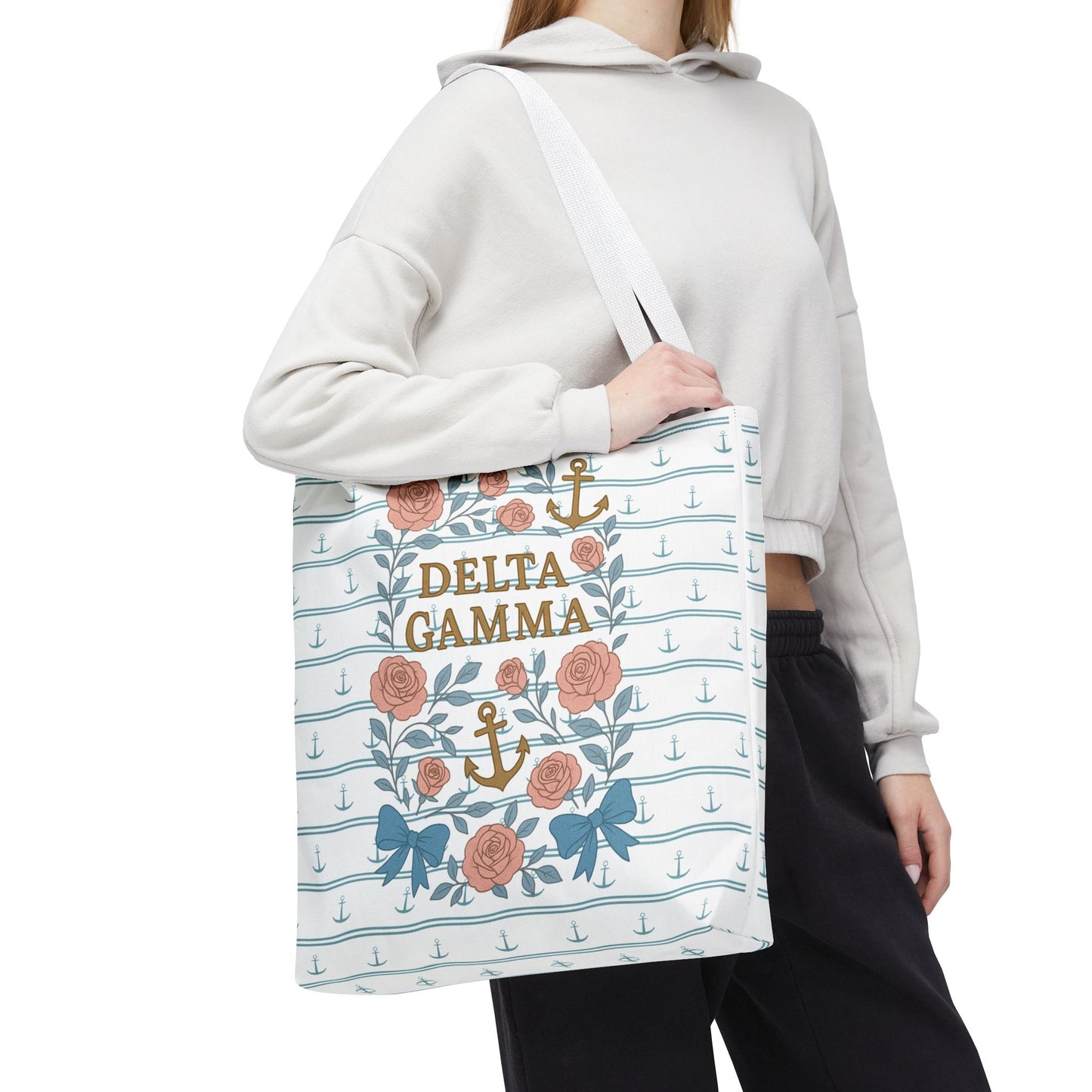 Floral Tote Bag - Delta Gamma Sisterhood Gift