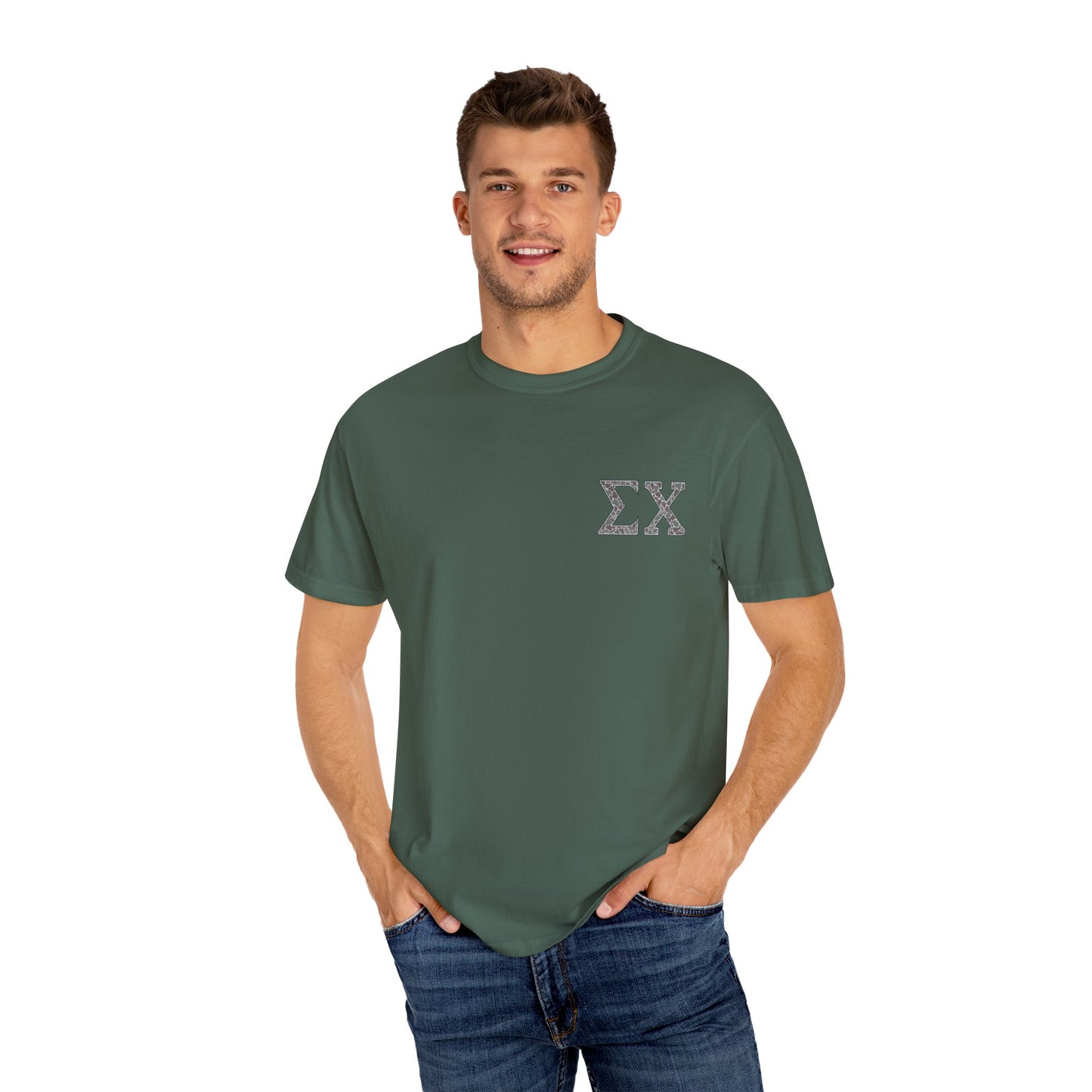 Unisex Garment-Dyed T-Shirt for Sigma Chi Members, Sorority Crew Tee, College Apparel, Fraternity Gear, Graphic Tee for Students, [...]