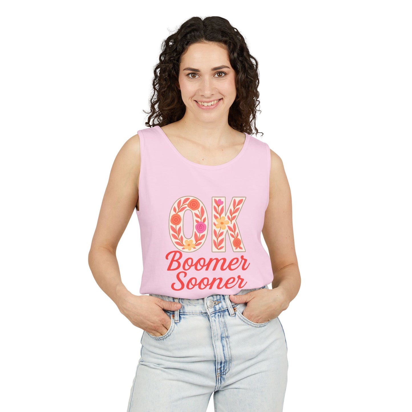 Oklahoma Comfort Colors Tank, Trendy Garment-Dyed Tank Top, OK Boomer Sooner, Casual Summer Wear, Gift for Graduates
